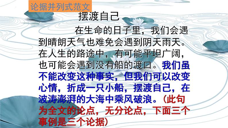 2024届高考写作指导:议论文结构 课件第4页