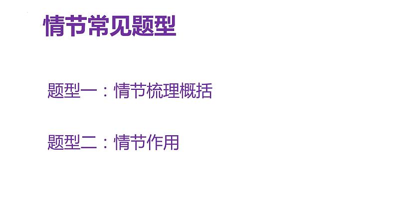 2024届高考语文一轮复习:现代文阅读之赏析小说情节 课件第7页