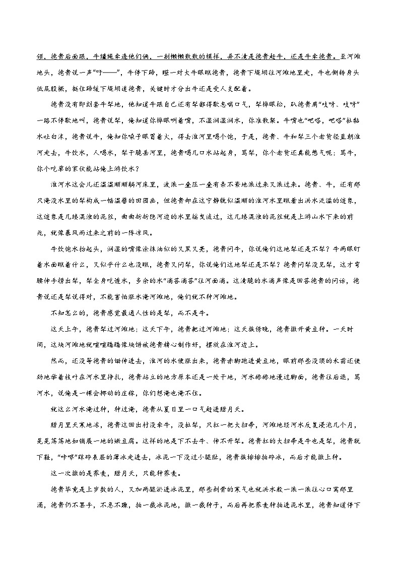 2024年高考语文一轮复习之小说文本考题探究(全国通用)11环境类题(环境描写手法)(Word版附解析)第3页