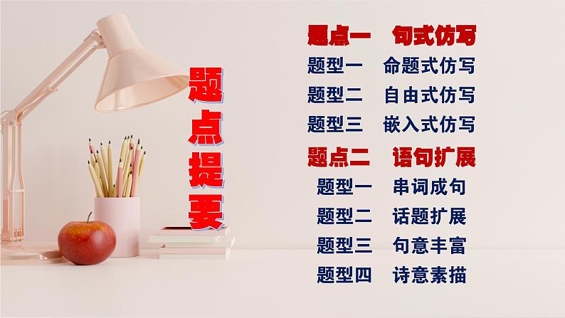 高考语文复习--语言文字运用(句式仿写与语句扩展)讲解版课件PPT第2页
