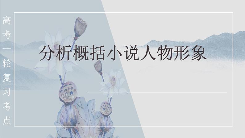 2023届高考专题复习:小说阅读之形象 课件第3页