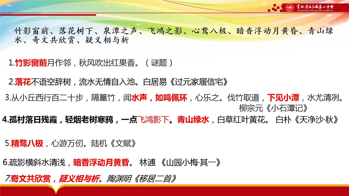 2024届高考语文复习:记叙文议论文集句如何化用名言 课件第6页