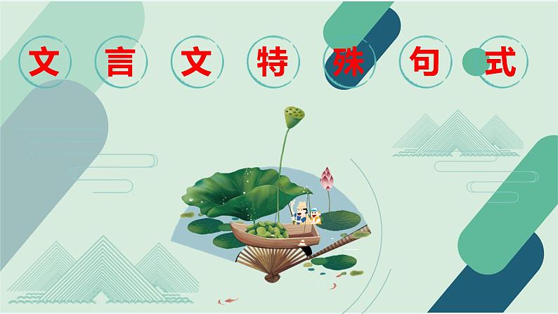 2024届高考语文复习:文言特殊句式 课件第1页