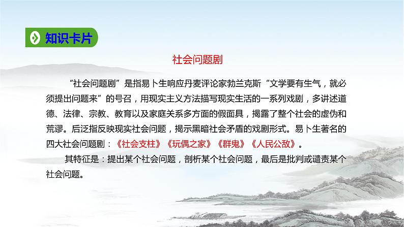高中语文统编版选择性必修中册 第12课 玩偶之家(节选)课件06