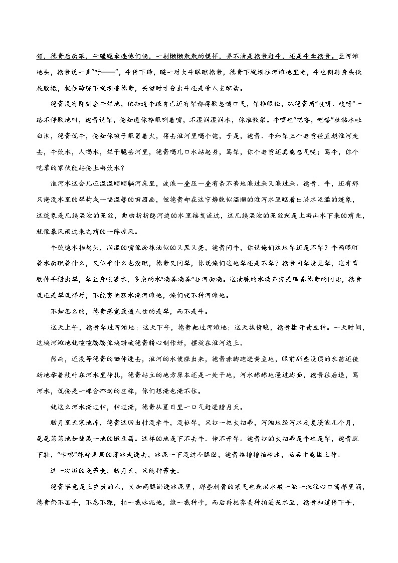 2024年高考语文一轮复习之小说文本考题探究(全国通用)11 环境类题(环境描写手法) Word版含解析第3页