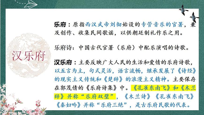 2 《孔雀東南飛并序》 課件人教統(tǒng)編版高中語文選擇性必修下冊第3頁