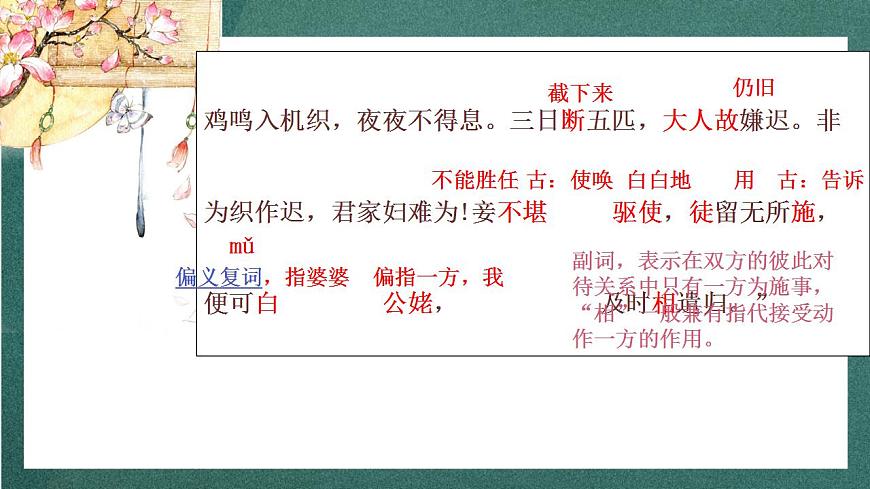 2 《孔雀東南飛并序》 課件人教統(tǒng)編版高中語文選擇性必修下冊第8頁