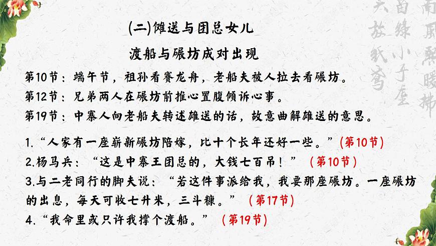 版本2.5.2PPT：美麗的憂愁——以四組愛情故事為例探析《邊城》主旨第6頁