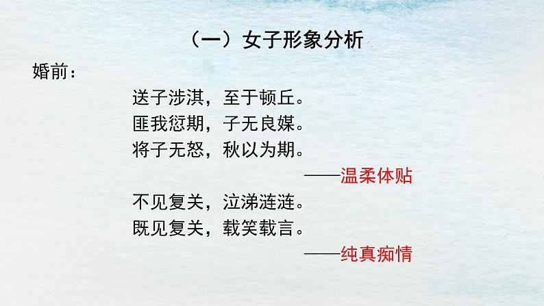 1.1选必下第一单元_氓(二)-课件第4页