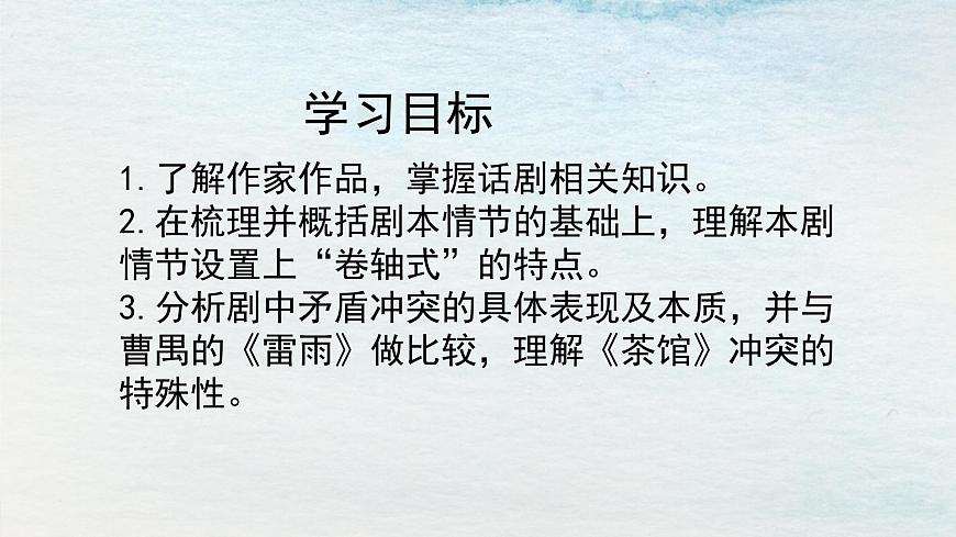 8選必下第二單元_茶館（一）-課件第2頁(yè)