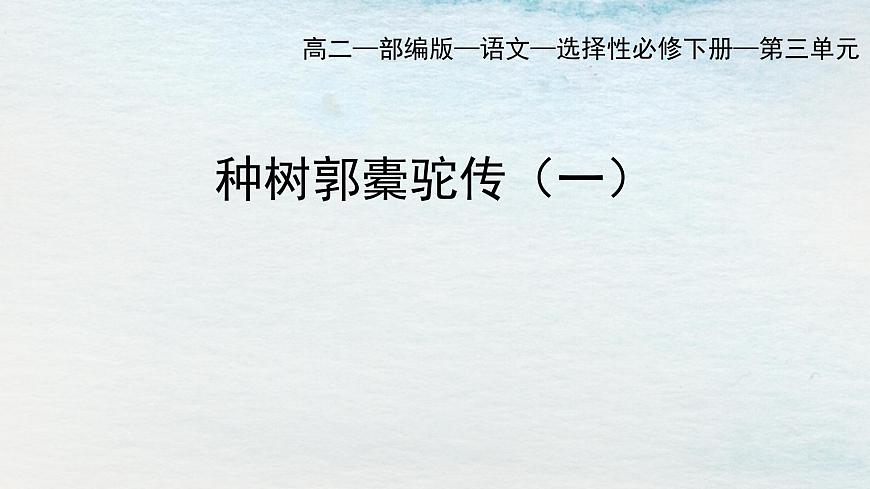 11選必下第三單元_種樹郭橐駝傳（一）-課件第1頁