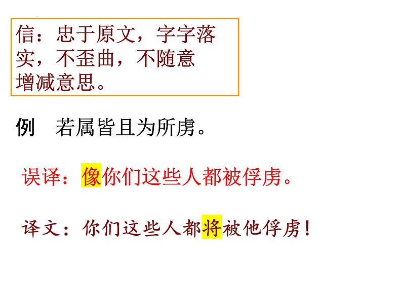 文言文翻译专项突破方法+典例+对点巩固练习(课件)-备战2024年高考语文文言文重难点专项突破第7页