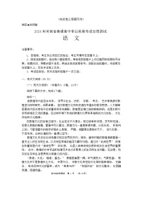 2024届河南省普通高中毕业班高考适应性测试语文试题