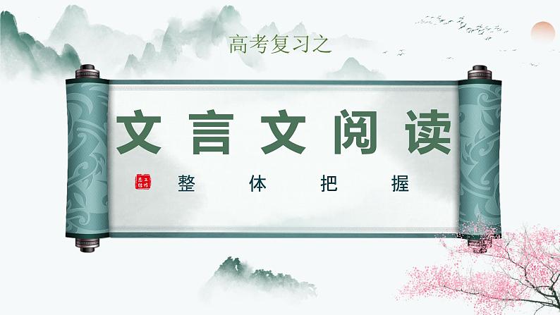 2024届高考语文复习——文言文阅读整体感知 课件第1页