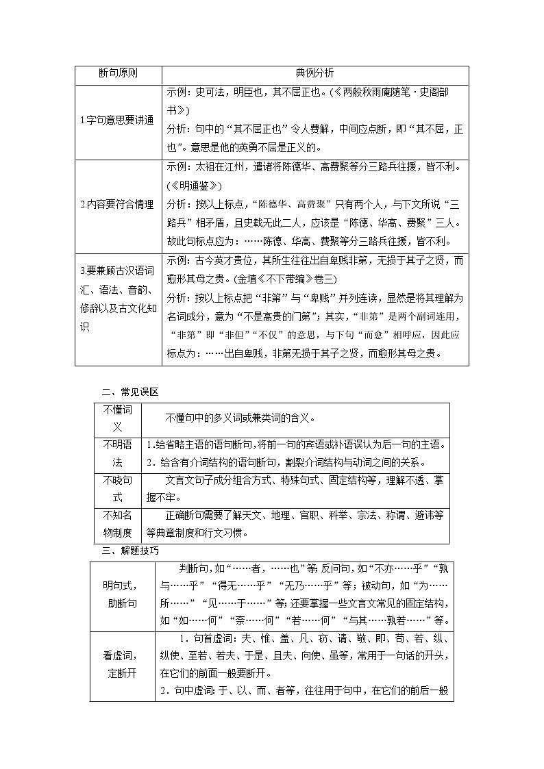 考点13 文言断句-备战高考语文一轮复习(新高考专用)专项讲解练习02
