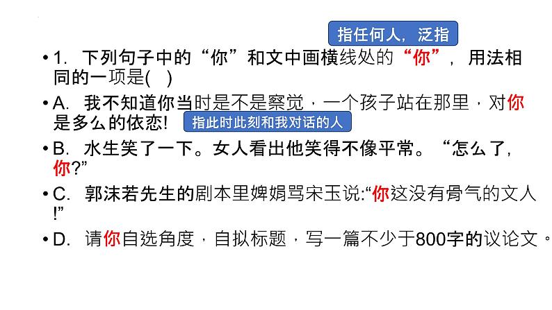 2024届高考语文复习:词语理解和赏析 课件第4页