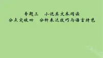 2025版高考语文一轮总复习复习任务群2文学性阅读专题3小说类文本阅读分点突破4分析表达技巧与语言特色课件