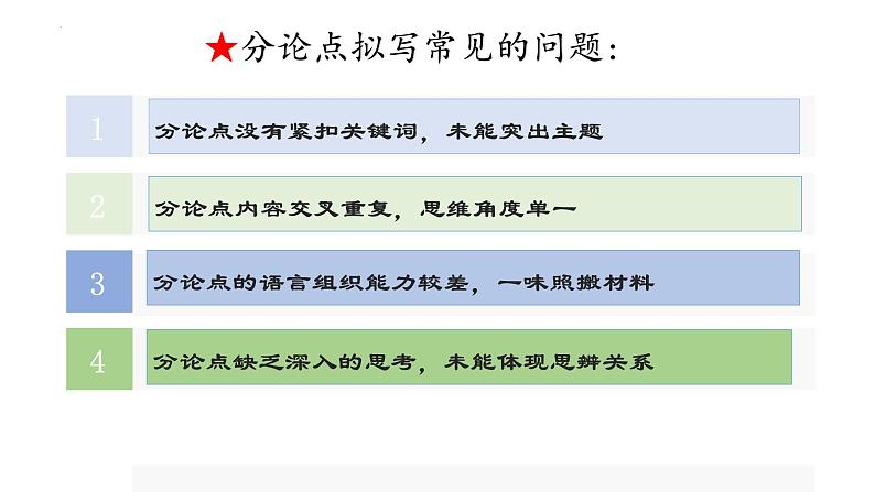 2024届高考语文复习:拟写分论点+课件第6页