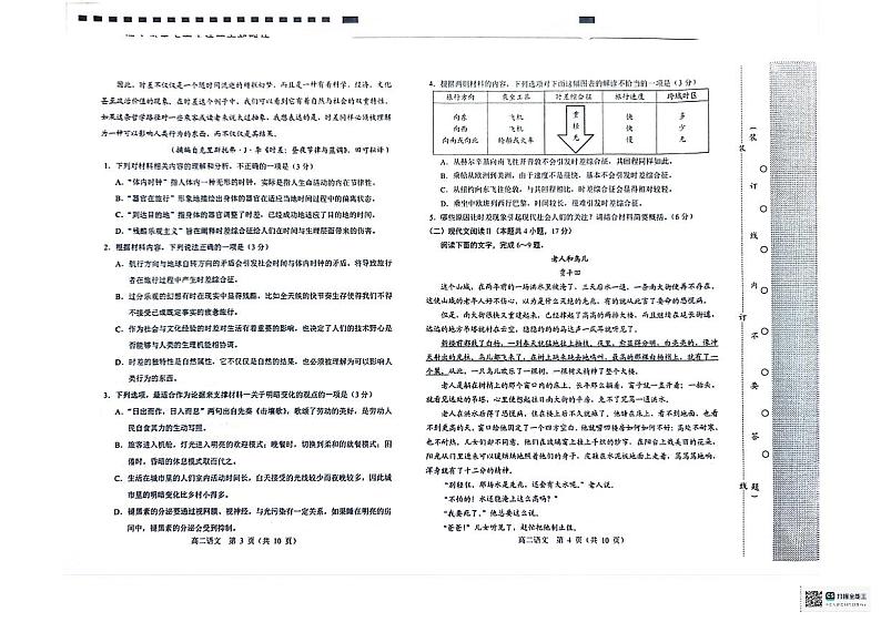 辽宁省重点高中沈阳市郊联体2023-2024学年高二下学期期中考试语文试卷第2页