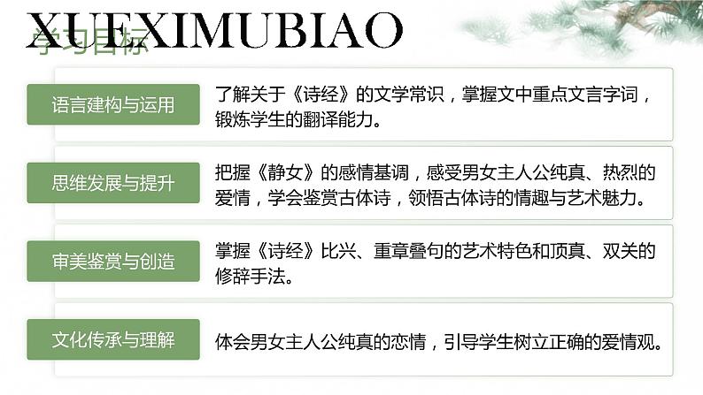 人教版高中语文必修上古诗词诵读《静女、涉江采芙蓉》课件(教案)第5页