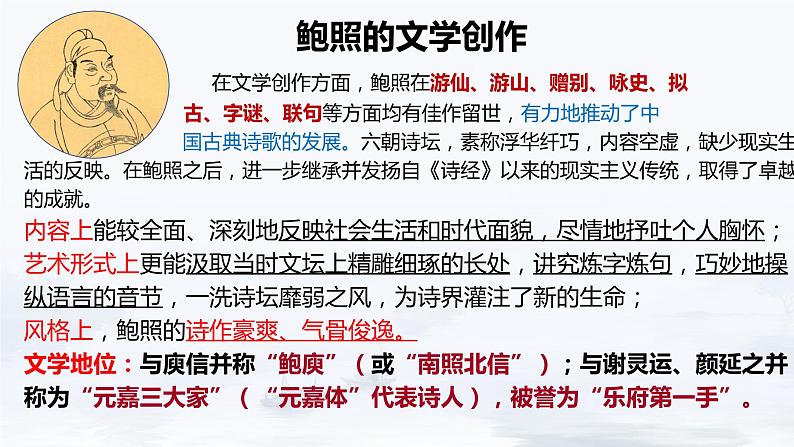 古诗词诵读《拟行路难(其四)》课件+2023-2024学年统编版高中语文选择性必修下册04