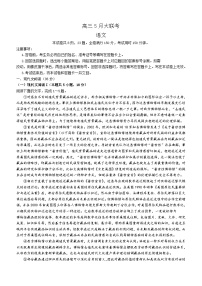 2024届山东省部分学校高三下学期5月大联考语文试题（含答案）
