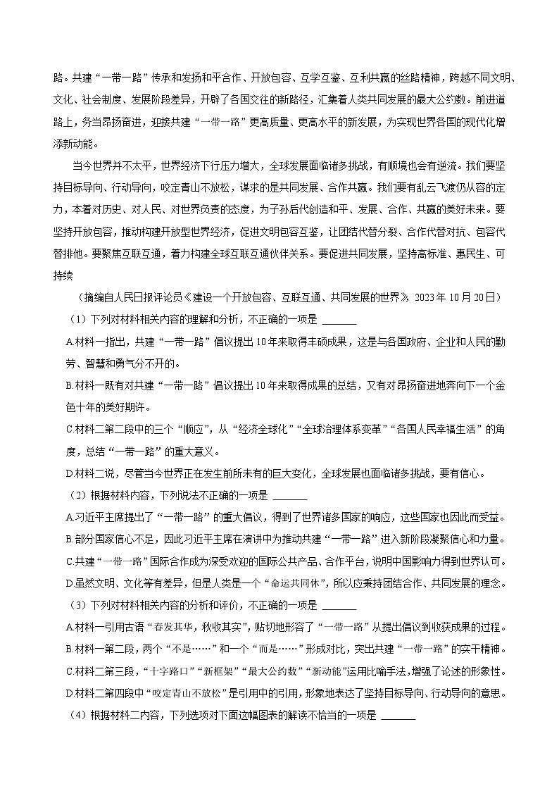 2024届黑龙江省部分学校高三模拟考试语文试题第2页