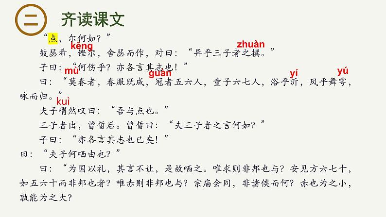 1.1《子路、曾皙、冉有、公西华侍坐》课件-2023-2024学年高一下学期语文大单元教学同步备课课件(统编版必修下册)04