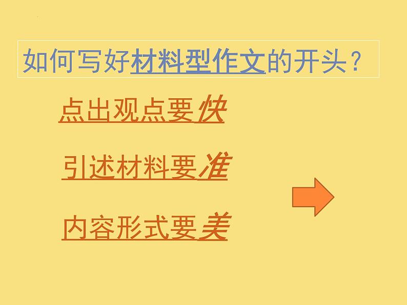2025届高考语文复习:如何写好作文开头 课件第3页