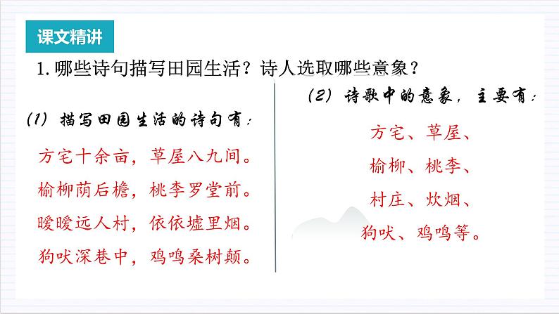 人教统编版高中语文必修上册7.2《归园田居(其一)》课件+教案+导学案+分层作业+素材06