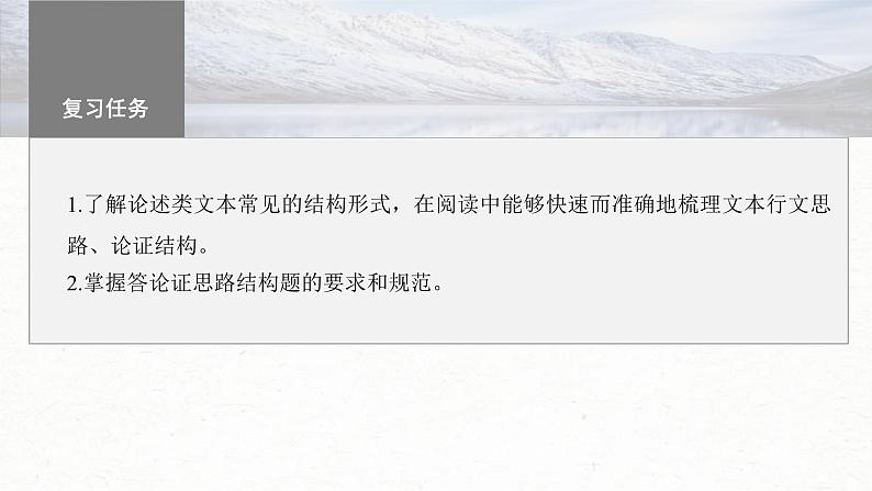 新高考语文一轮复习课件板块1 信息类阅读 课时2 分析思路结构——紧扣论点,层清意准第3页