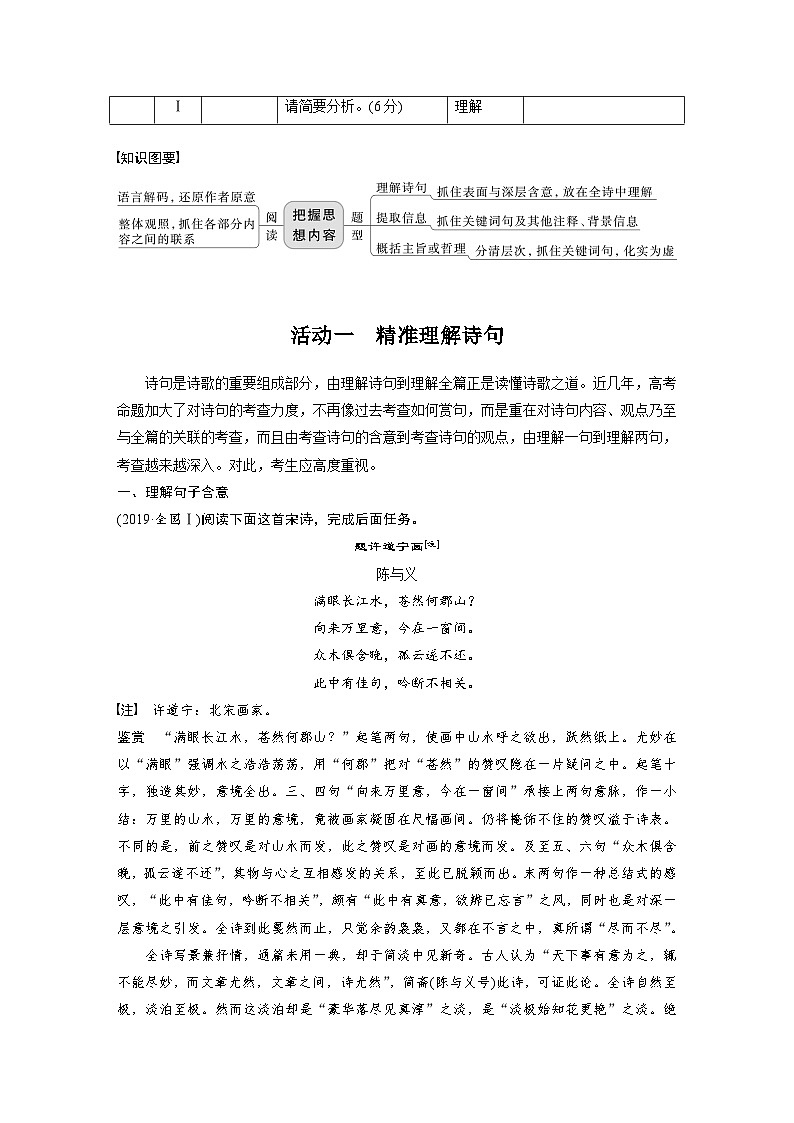 新高考语文一轮复习学案古诗词阅读与鉴赏课时48理解概括思想内容——以意逆志,读懂悟透第2页
