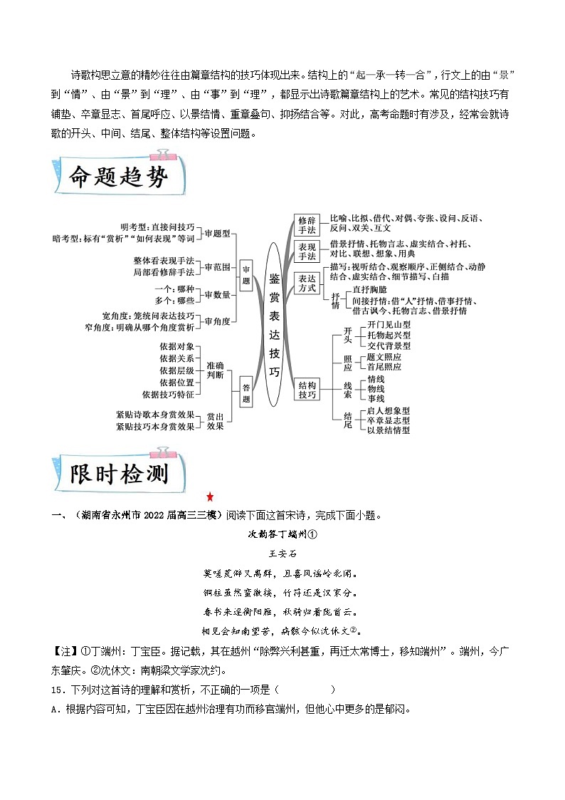 新高考语文二轮专练重难点15 诗歌表达技巧(解析版)第2页
