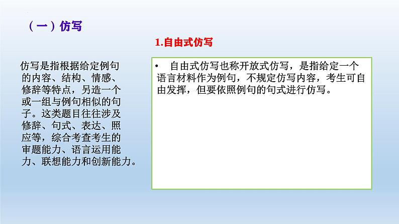 2022届高考语文专题复习:仿写和图文转换专项突破 课件第6页