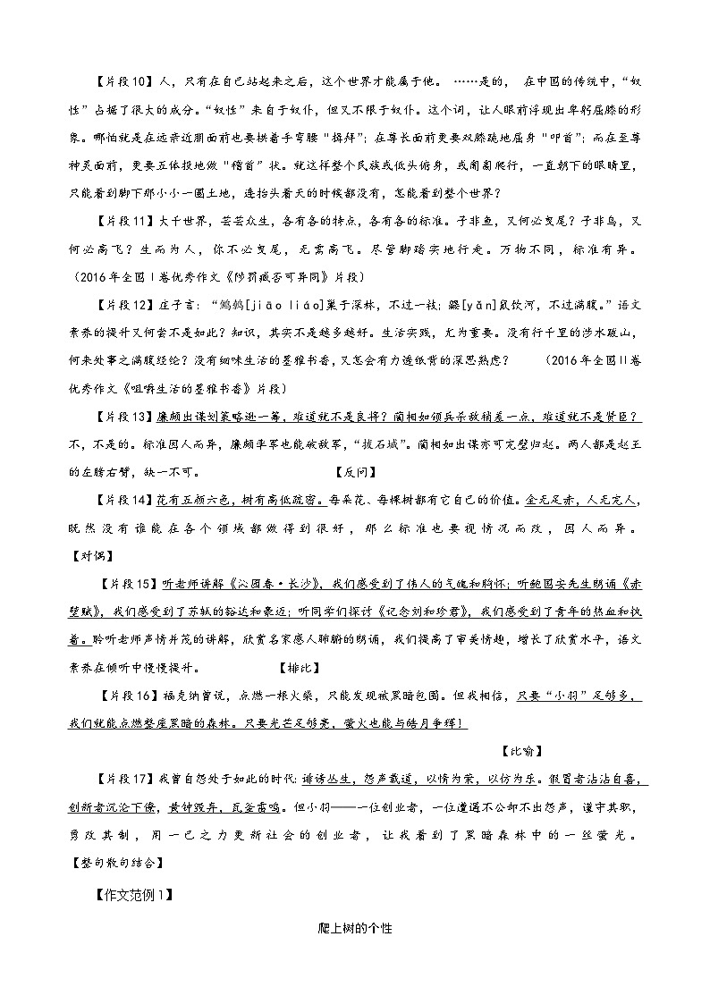 新高考语文二轮复习学案专题14 高考作文冲刺讲座第2页