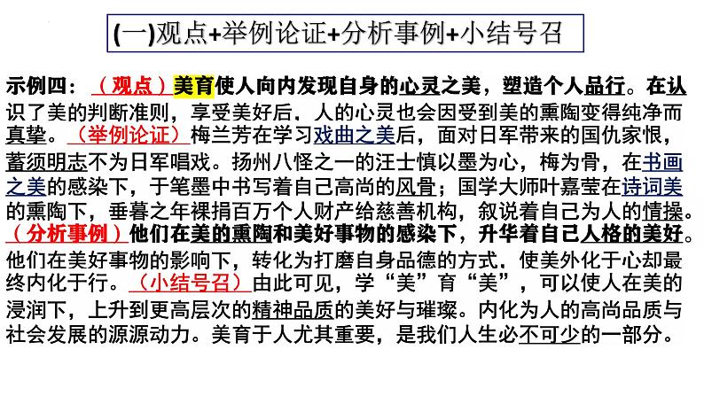 专题05 段落写作-2025年高考语文议论文写作万能模板课件PPT第7页
