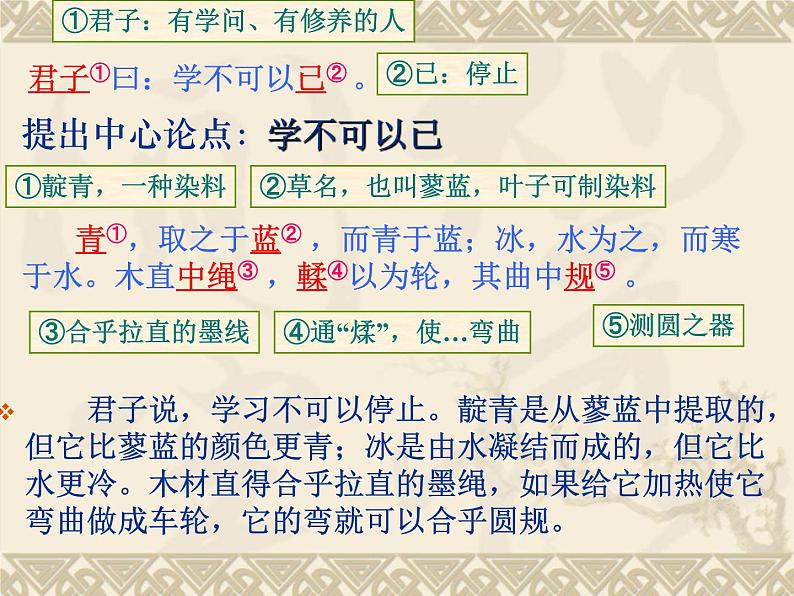 劝学课件 部编版高中语文必修上册ppt08