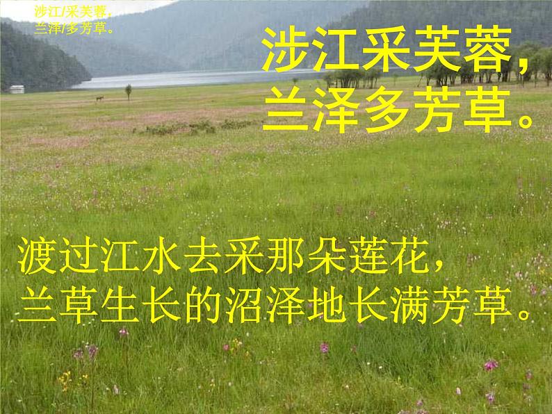 涉江采芙蓉课件 部编版高中语文必修上册ppt06