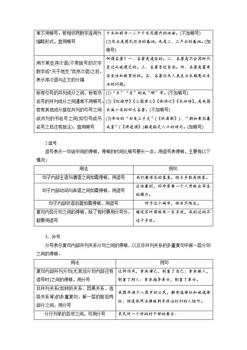 板块八  学案73 正确使用标点符号——理解语意,掌握用法-2025年高考语文大一轮复习(课件+讲义+练习)03