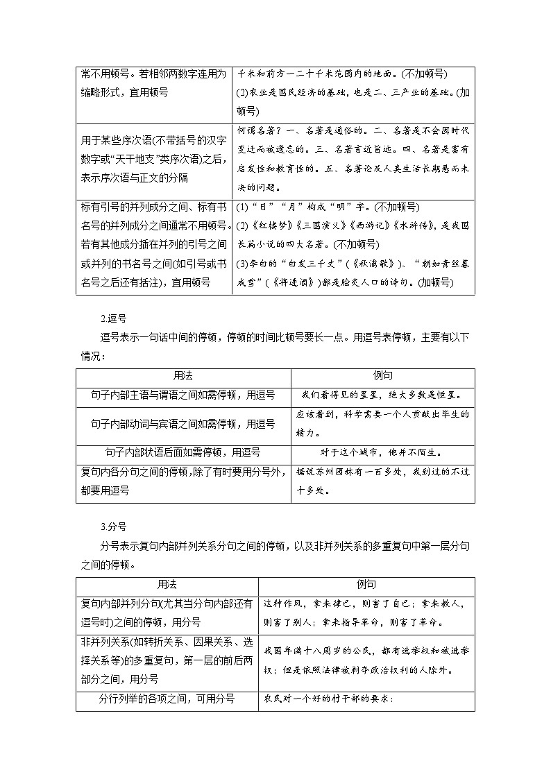 板块八  学案73 正确使用标点符号——理解语意,掌握用法-2025年高考语文大一轮复习(课件+讲义+练习)03