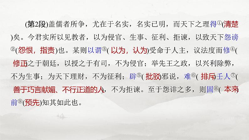 必修下册(四) 单篇梳理10 答司马谏议书第6页