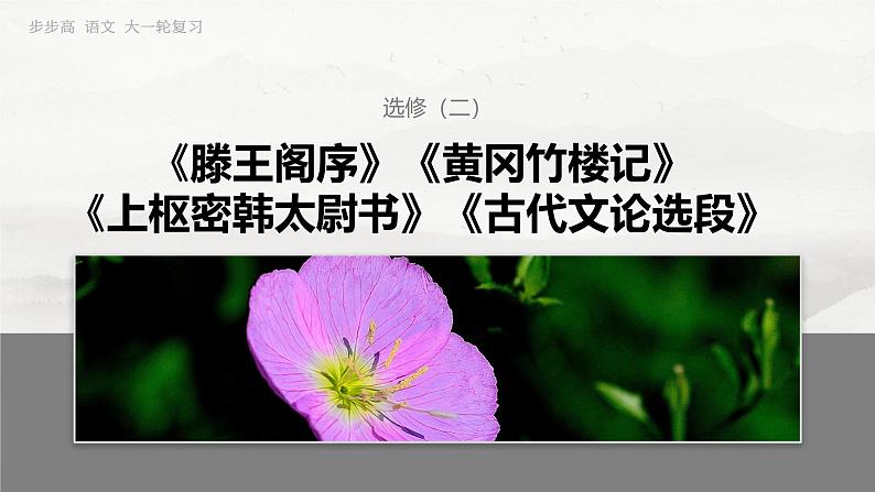 选修(二) 单篇梳理5 滕王阁序第3页