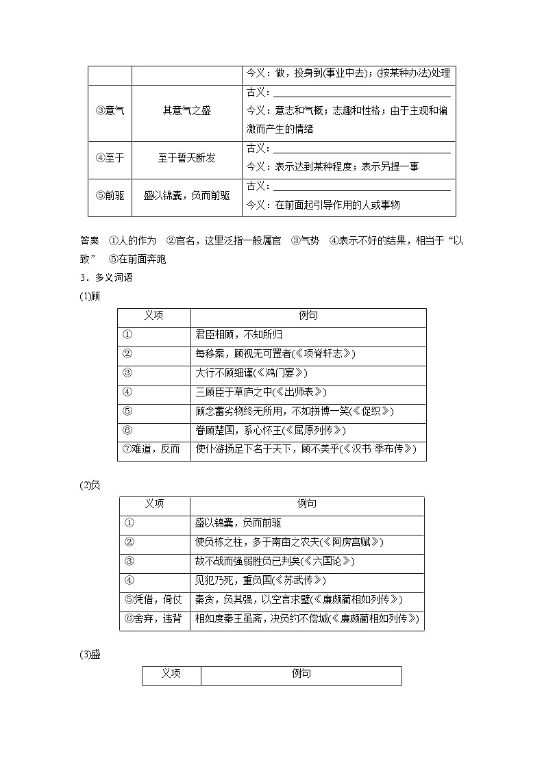 选择性必修中册(二) 单篇梳理5 五代史伶官传序(教师版)第3页