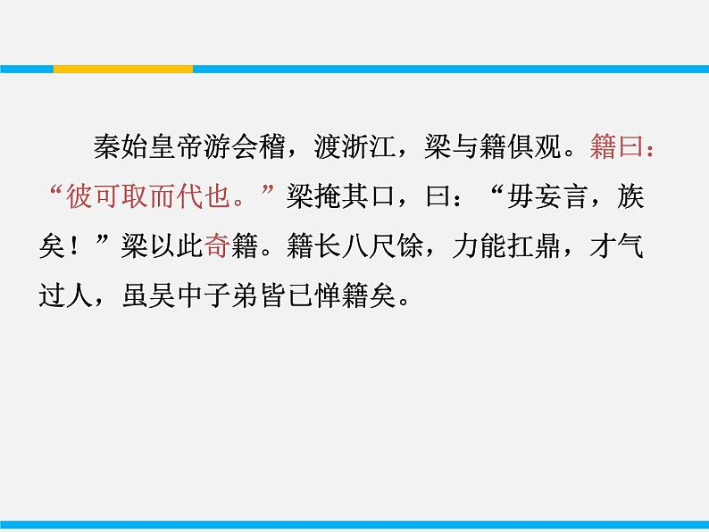 课件:部编版高中语文必修下第一单元 第3课 鸿门宴(3)第6页