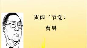高中语文人教统编版必修 下册第二单元5 雷雨（节选）备课ppt课件