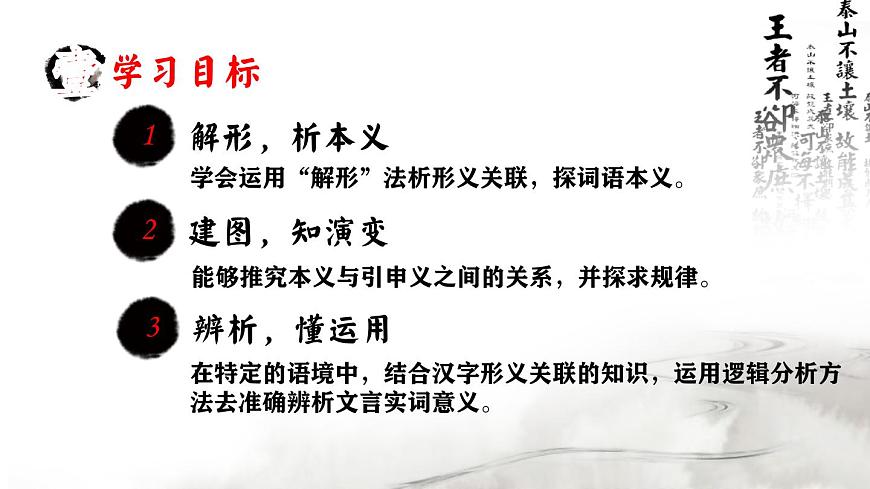 正確：解形建圖明辨析——探究一詞多義PPT第3頁