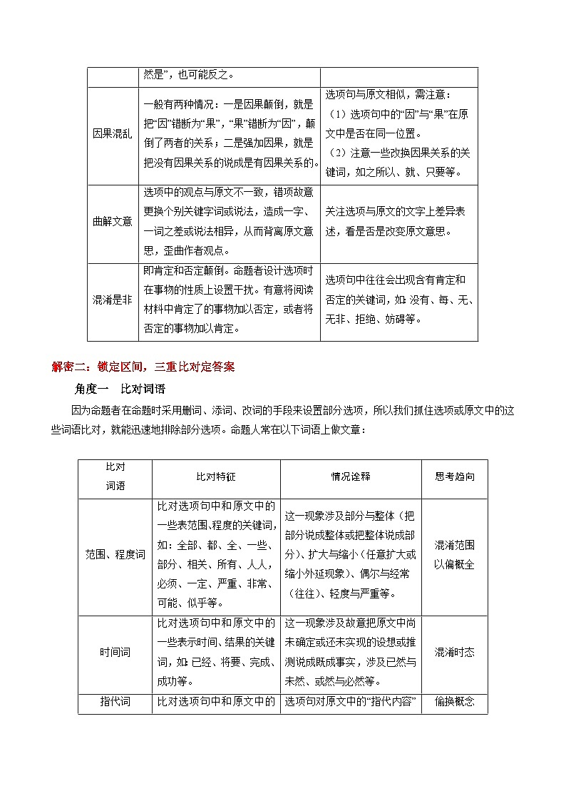 高考语文二轮复习讲义+分层训练(浙江专用)解密09论述类阅读(讲义)(原卷版+解析)第3页