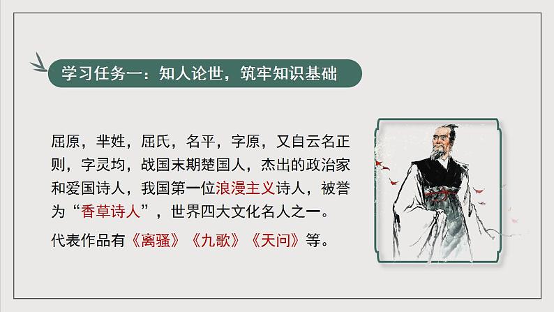 人教统编版高中语文选择性必修中册9《屈原列传》课件+教案+导学案+分层练习07