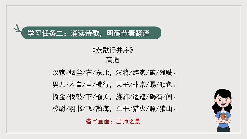 人教统编版高中语文选择性必修中册《燕歌行并序》(教学课件)第7页