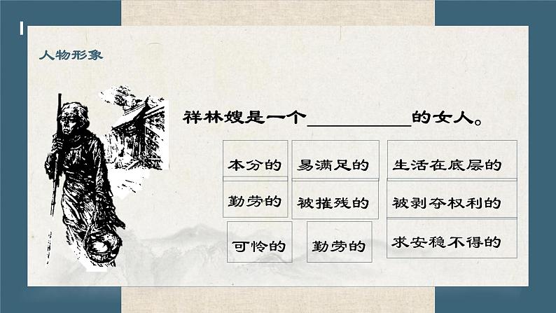 人教统编版必修下册12祝福ppt精品课件第2页